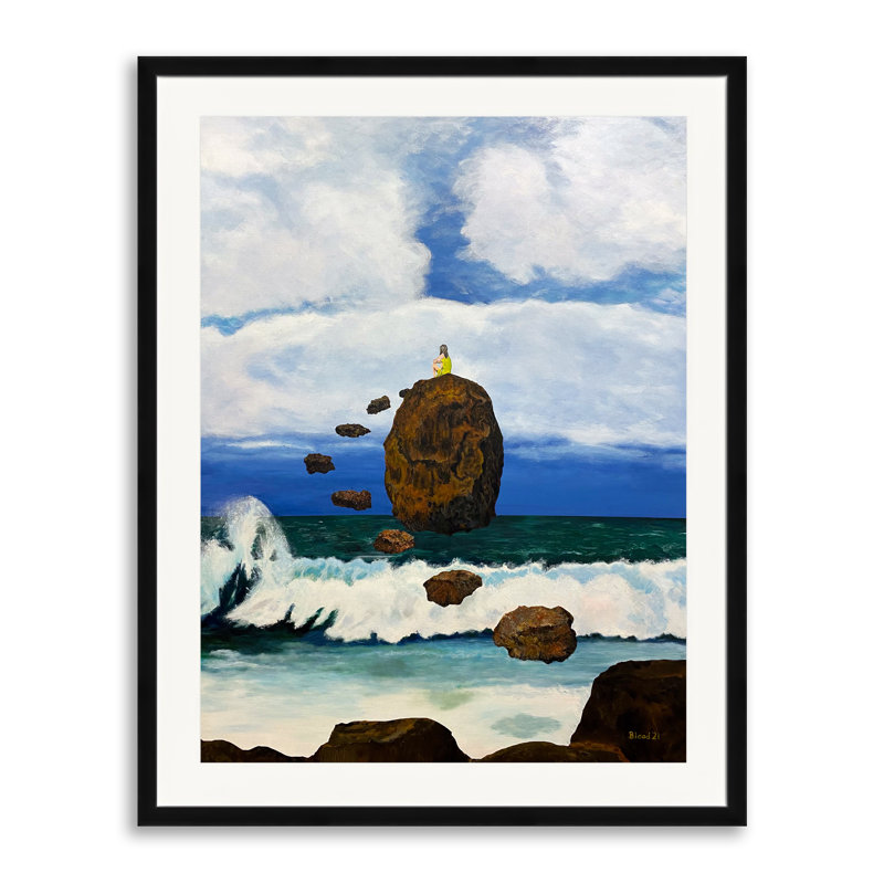 Steppingstones Print by Tom Blood, 30" H x 24" W, Black Framed Paper