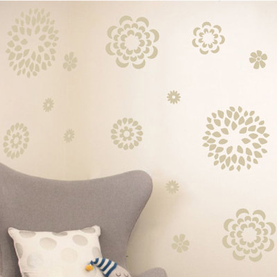 Adhésif décoratif motif floral