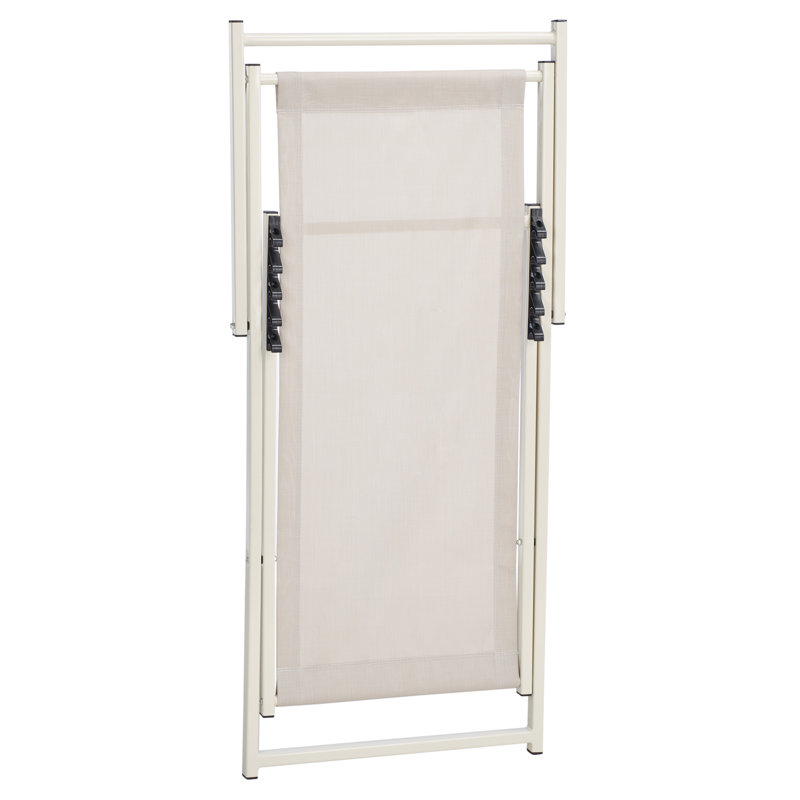 Chaise longue inclinable Hensel, Argent