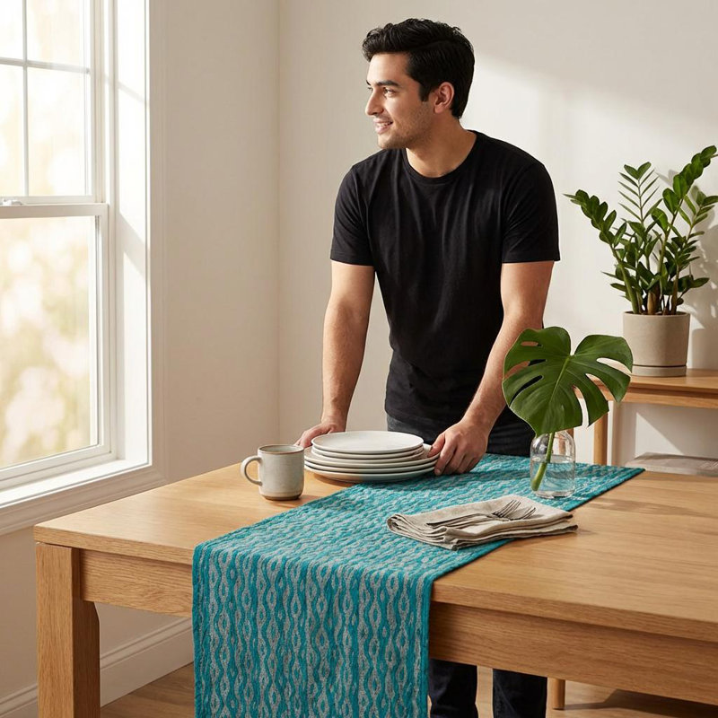 Solid Color 100% Cotton Table Runner