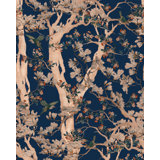 Chinese Garden Floral Wallpaper Roll