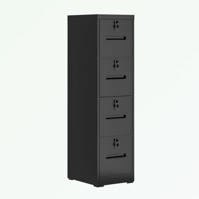 File Cabinet with 4 Drawers and Lock