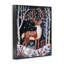«Woodland Deer Winter Night», estampe numérique, design par Sara Culpepper-609481904-609481910