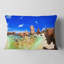 Coussin lombaire avec paysage tropical