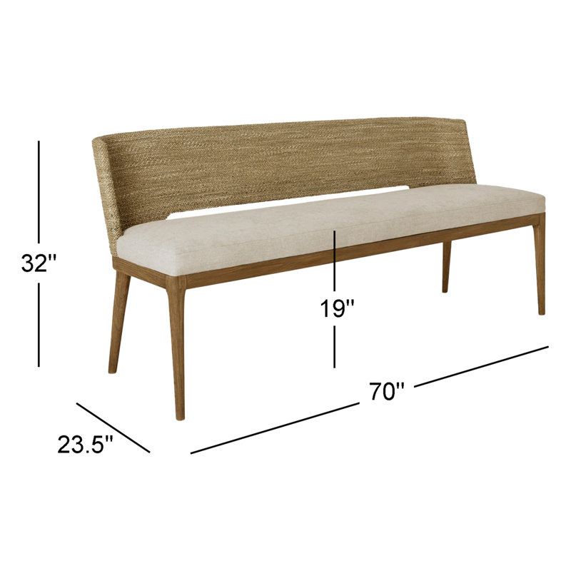 Amalfi Upholstered Dining Bench