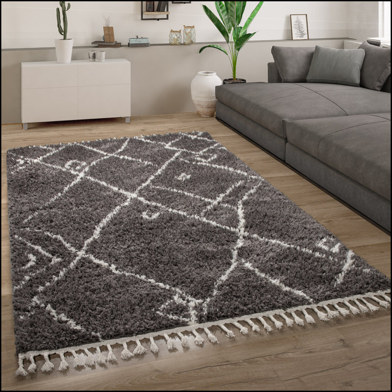 Forsan Geometric Shag Area Rug, Rectangle 240 x 340cm