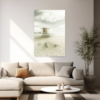 CALIFORNIA Vintage Imperial Beach Retro Vintage Abstract Coastal Wall Art Print