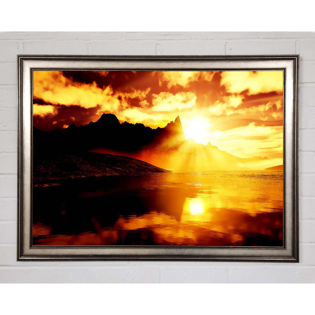 Sun Blaze Reflections - Einzelner Bilderrahmen Kunstdrucke