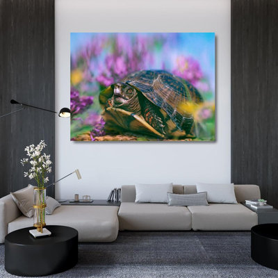 Bay Isle Home™ Fitzharris, Tim Gallery Wrapped Canvas Art Titled: Three-toed box turtle 58977