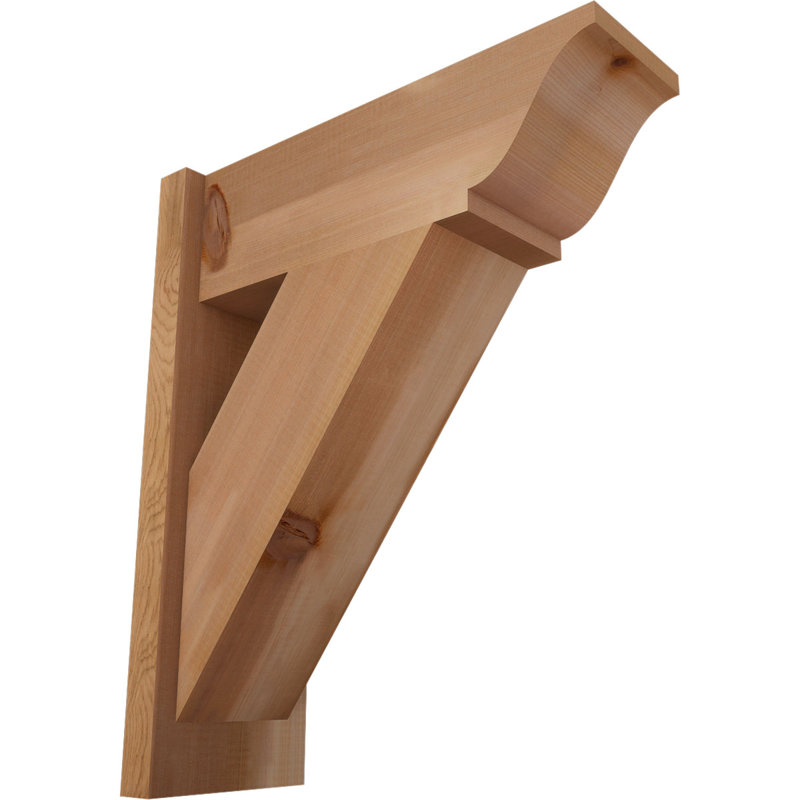 Persienne traditionnelle en bois rustique, P 20 po x H 24 po, Cèdre rouge occidental l 7 1/2 po (lisse)