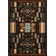 Tapis brun à motif autochtone Hyacinthe