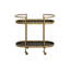 Bartlett Metal Bar Cart with Wheels