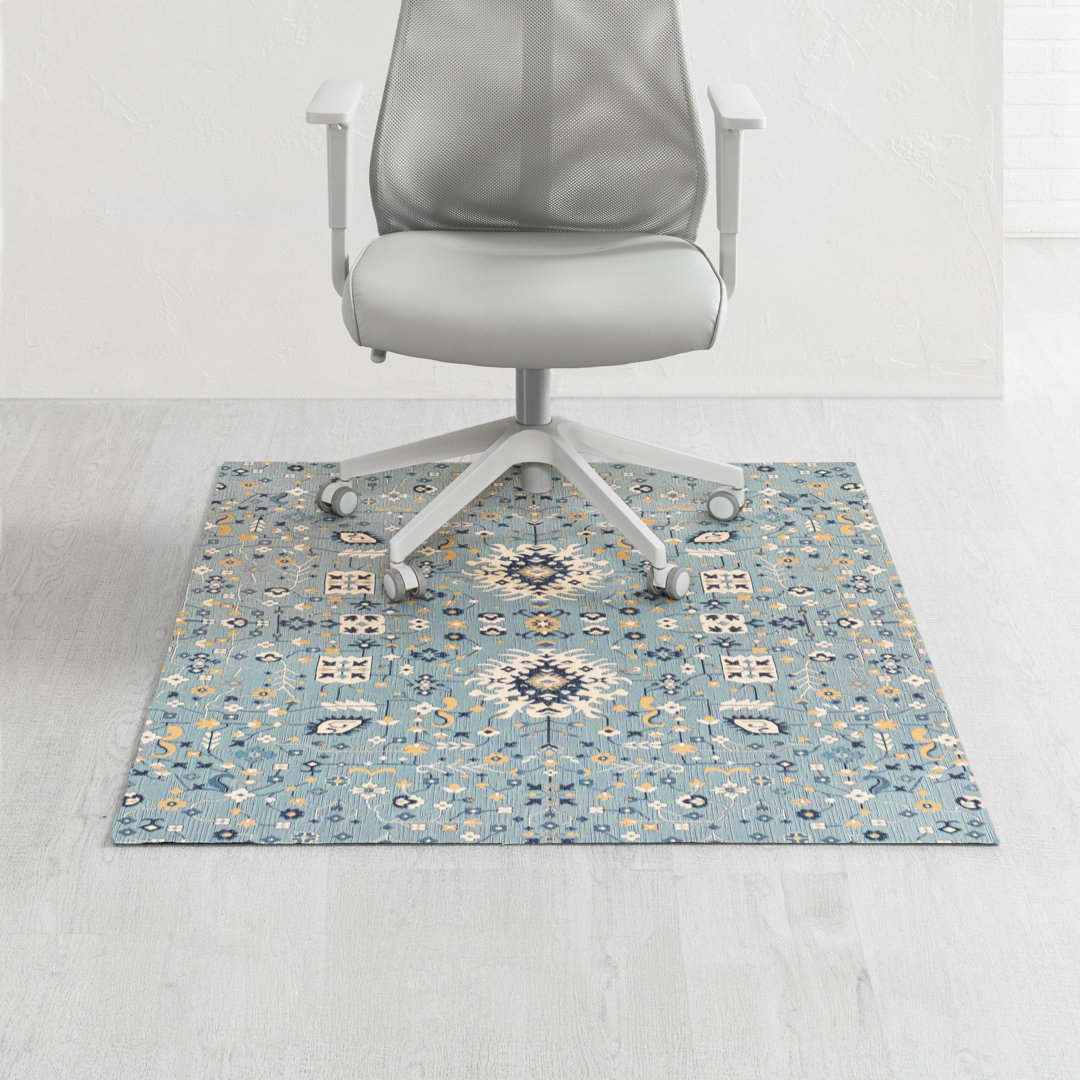 Tabriz Rectangle Chair Mat with Straight Cut Edge Anji Mountain 