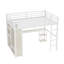 Lit mezzanine multifonctionnel en métal peu encombrant pour les petites pièces