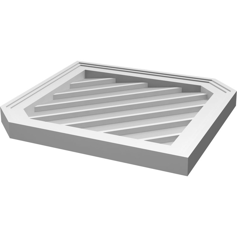 Ventilé vertical à pignon vertical 13/12 po, H 28 po x l 22 po x P 1,5 po