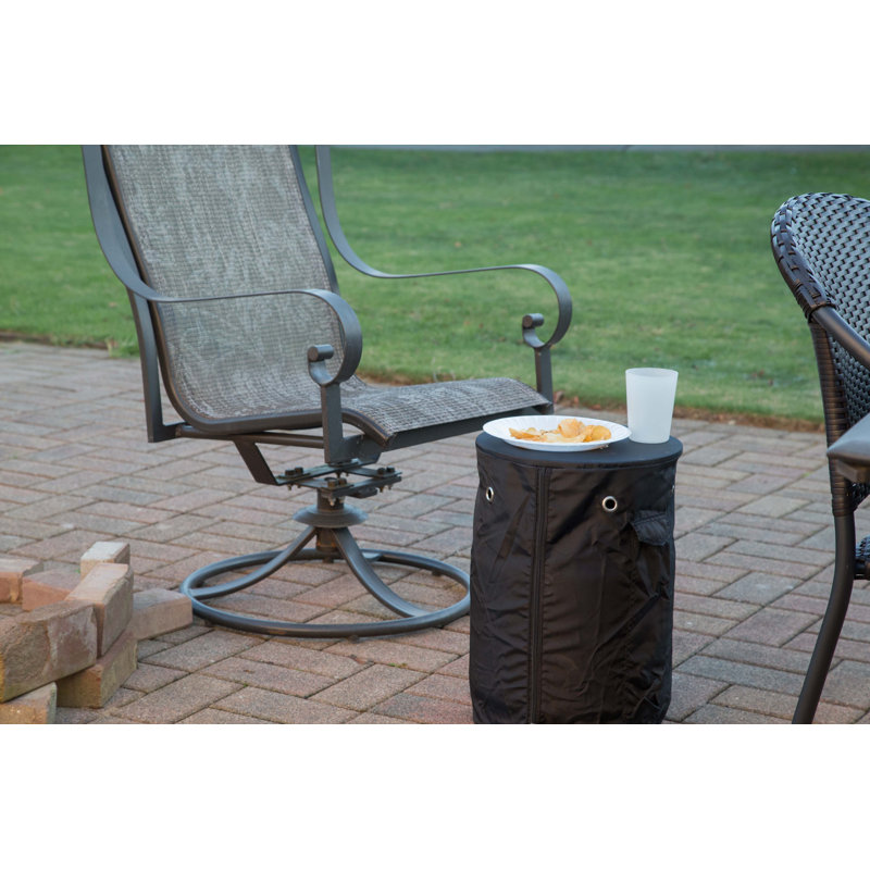 Black All-Weather Propane Tank Cover with Zipper