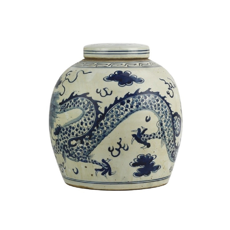 Mccandless Handmade Porcelain China Ginger Jar