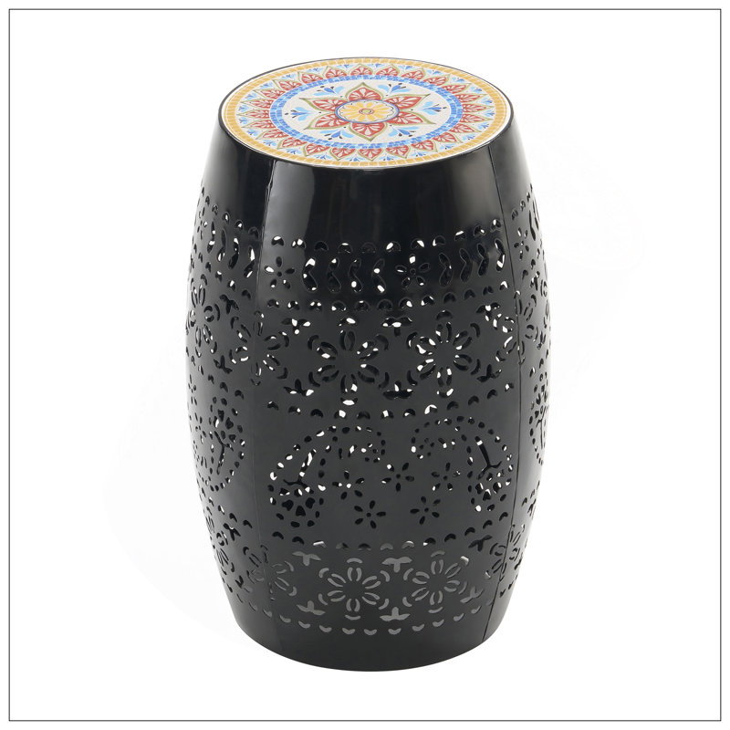 RUBY12" SIDE TABLE -BLACK, Black