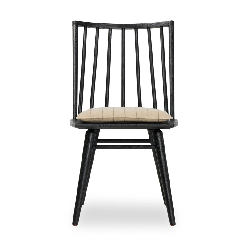 Lewis Upholstered Dining Chair, Black Oak