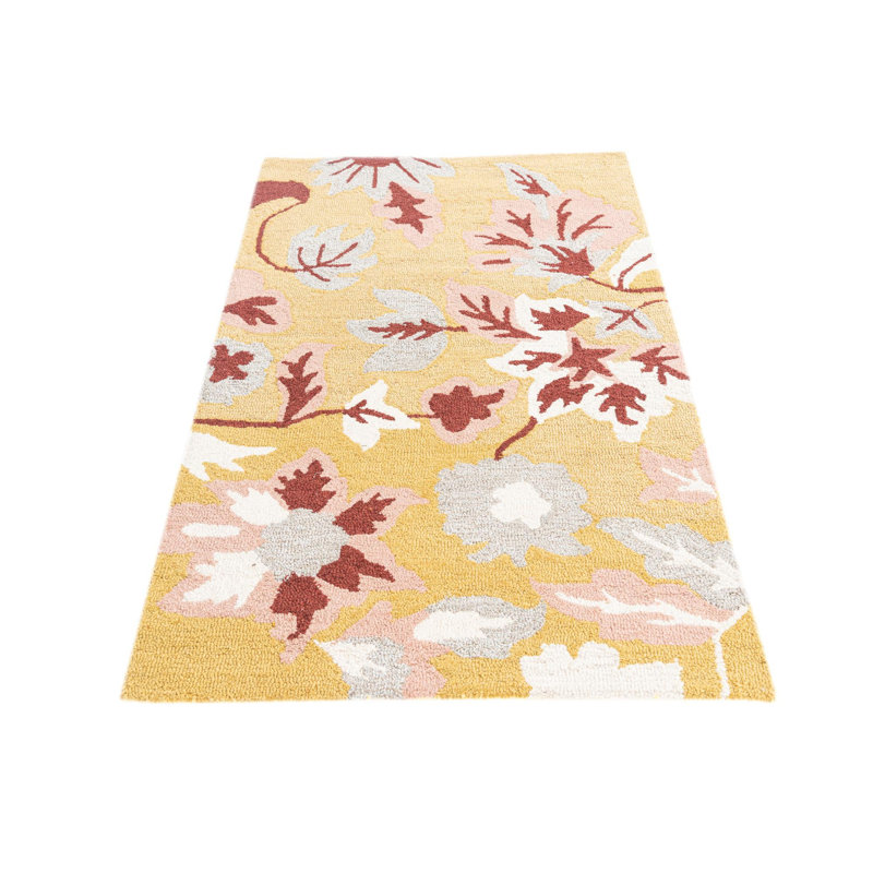 Tapis jaune moutarde Noell