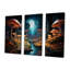 Ensemble de salon Mushroom Magic In Enchanted Forest - Abstract Landscape Wall Art-508716777-508716757