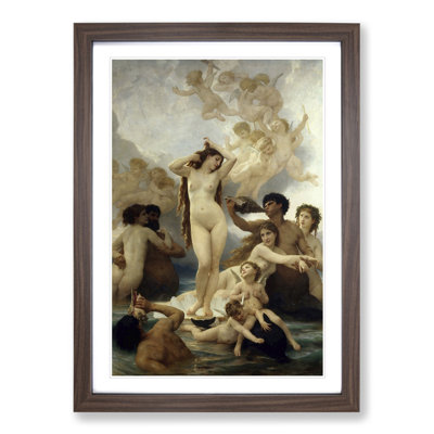 The Birth of Venus by William Adolphe Bouguereau - Picture Frame Painting on MDF