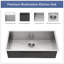 33 Inch Undermount Sink - 33"X19"X9" Undermount Stainless Steel Kitchen Sink 18 Gauge 9 Inch Deep Single Bowl Kitchen Sink Basin