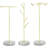 3 Pcs Tabletop Metal Wire Jewelry Stand