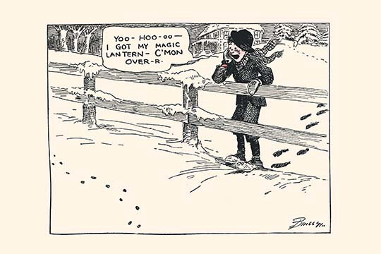« christmas matinée » par clare briggs, reproduction d’art