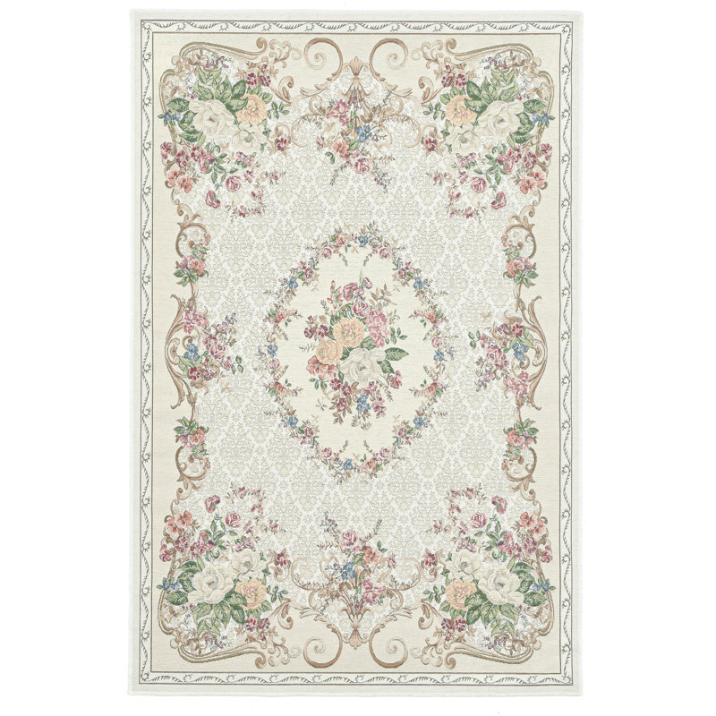 Noeline Floral Machine Woven Area Rug, Rectangle 120 x 180cm