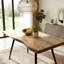 Calantha Metal Base Dining Table-133181476