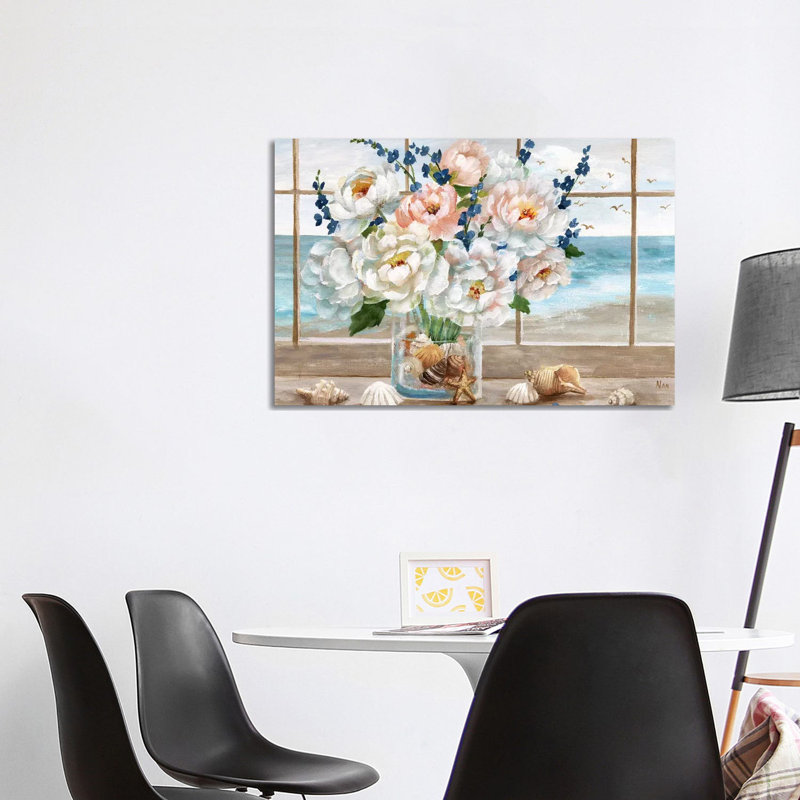 Coastal Window 1 Piece Wrapped Canvas Painting, 101.6 cm H x 66.04 cm W