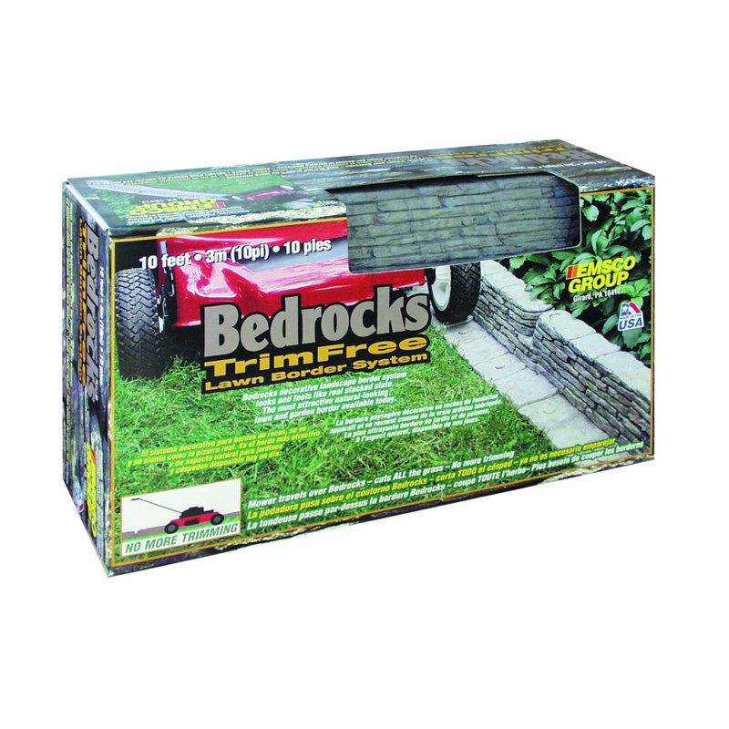 Bedrocks Trim Free Lawn Edging, 3.5" H x 120" W