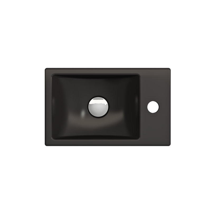 Milano 14.57'' L Bathroom Sink, Matte Black