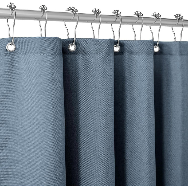 Polyester Shower Curtain, Navy Blue