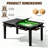 Wood Board Game Table With Led Light For 4-6, D&d/puzle Table W/ Game Mat, 6*cup Holders & Hobby Trays, Dining Table W/ Removable Top-126598094