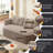 Boneless 78.7" Foldable Sleeper Sofa Bed Full-Size Corduroy Compression Couch Bed - No Assembly Required-872861838