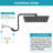 12 Inch Adjustable Extension Arm High-pressure Rain Shower Head-104875690