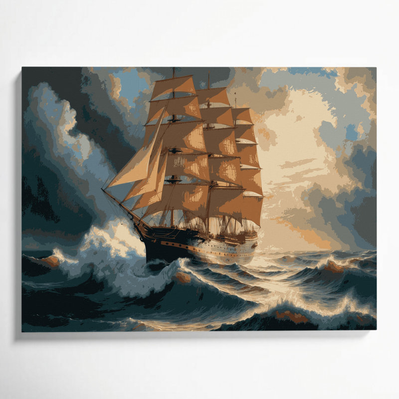 Art mural sur toile gris, H 24 po x l 36 po