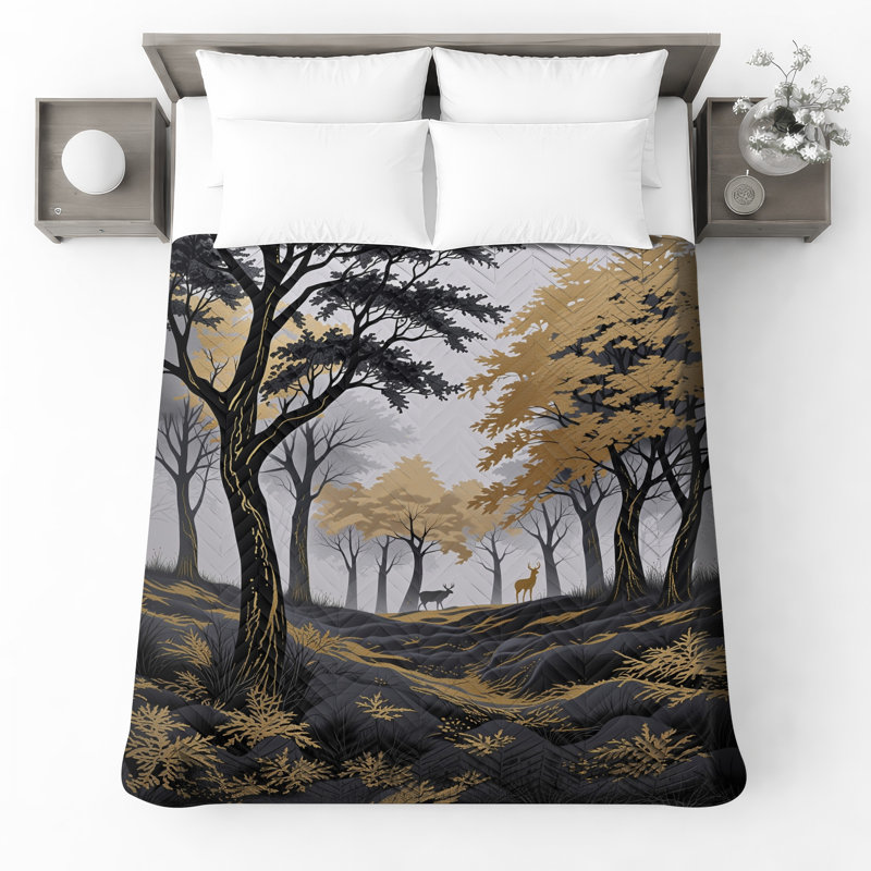 Couvre-lit forêt noire, Double