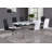 Arkadius Rectangular Glass Top with Stainless Steel Base Dining Table