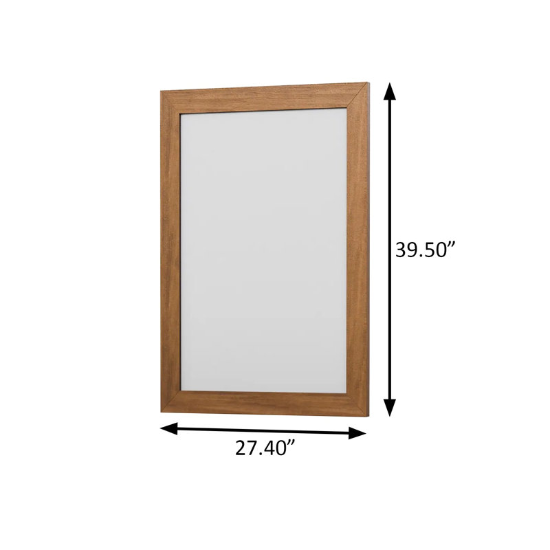 Miroir moderne Mid-Century l 27,4 po