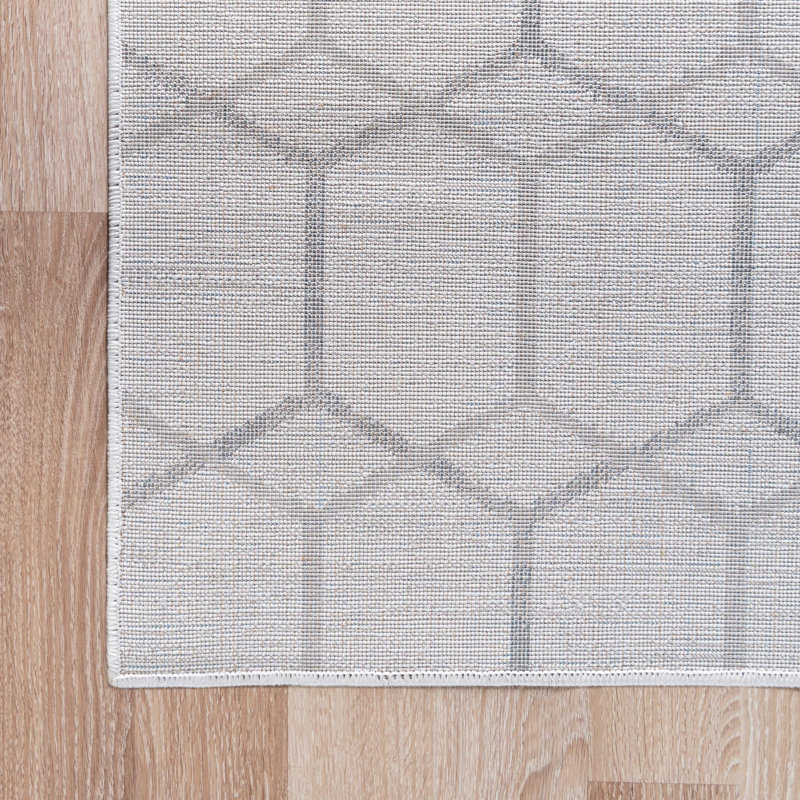 Eshin Geometric Indoor Rug, Square 5'3"