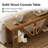 70.9-Inch Solid Wood Console Table With Storage， 2-Tier Entryway Table