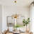1-Light Pendant Light Glass LED