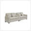Canapé de 114 po avec console, 2 porte-gobelets et 3 ports USB câblés, canapé en tissu de lin moderne avec 4 coussins pour le salon, un appartement (4 places)-118043596