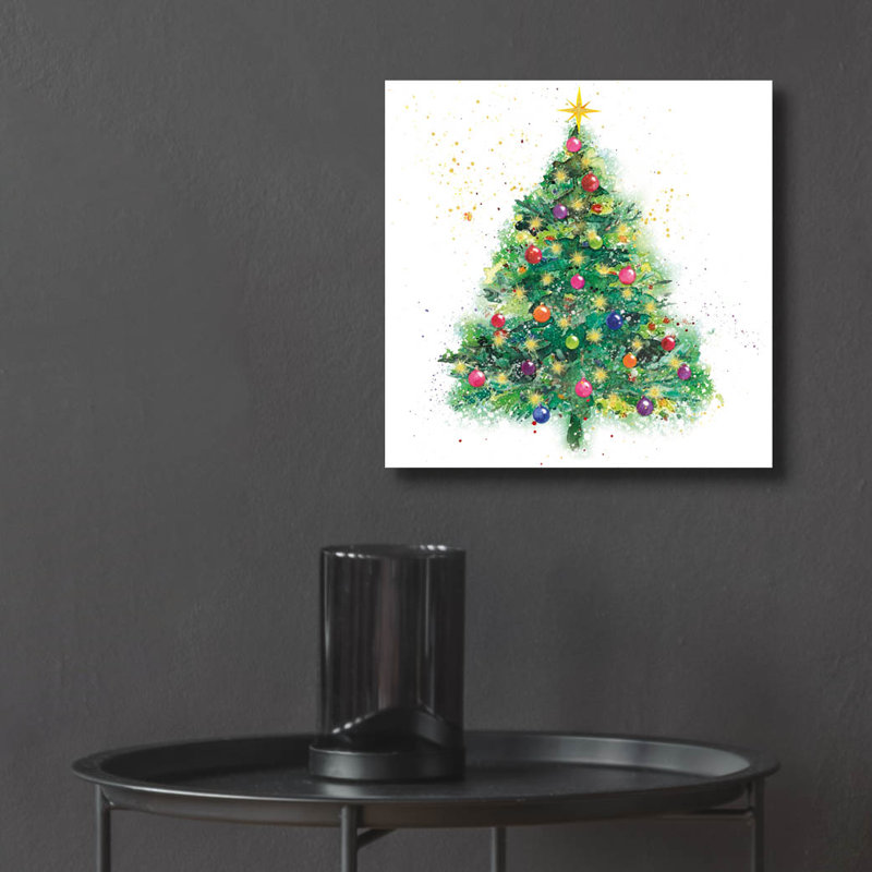  «Painted Tree» par Elle Media Group SA, art mural en verre acrylique, 12 po x 12 po