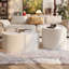 Table basse moderne en cuir fritté avec dessus en pierre-1468617933