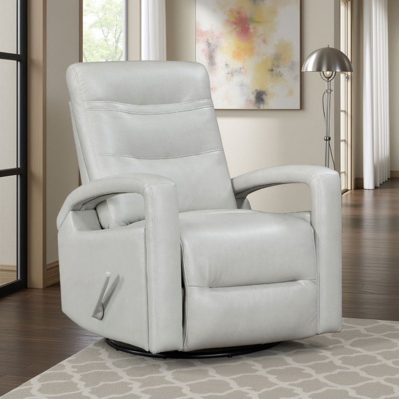Fauteuil inclinable Kamo, 32 po, similicuir, Gris fumée
