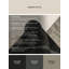 Soft Plush Clements Sleek & Chic Modern Geometric Area Rug in Black – Black Binding-386824044